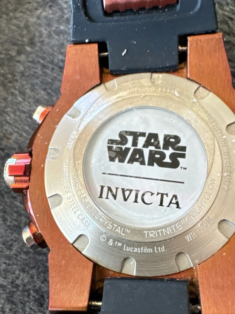 Invicta Star Wars watch with Darth Vader’s face